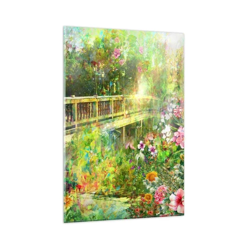 Quadro em vidro - A ponte dos suspiros da primavera - 80x120 cm