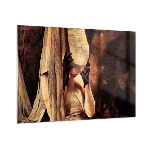 Quadro em vidro - Entre o bem e o mal - 100x70 cm