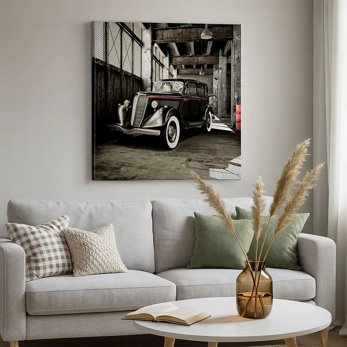 Quadro em tela - A elegância duradoura dos anos 30. - 30x30 cm