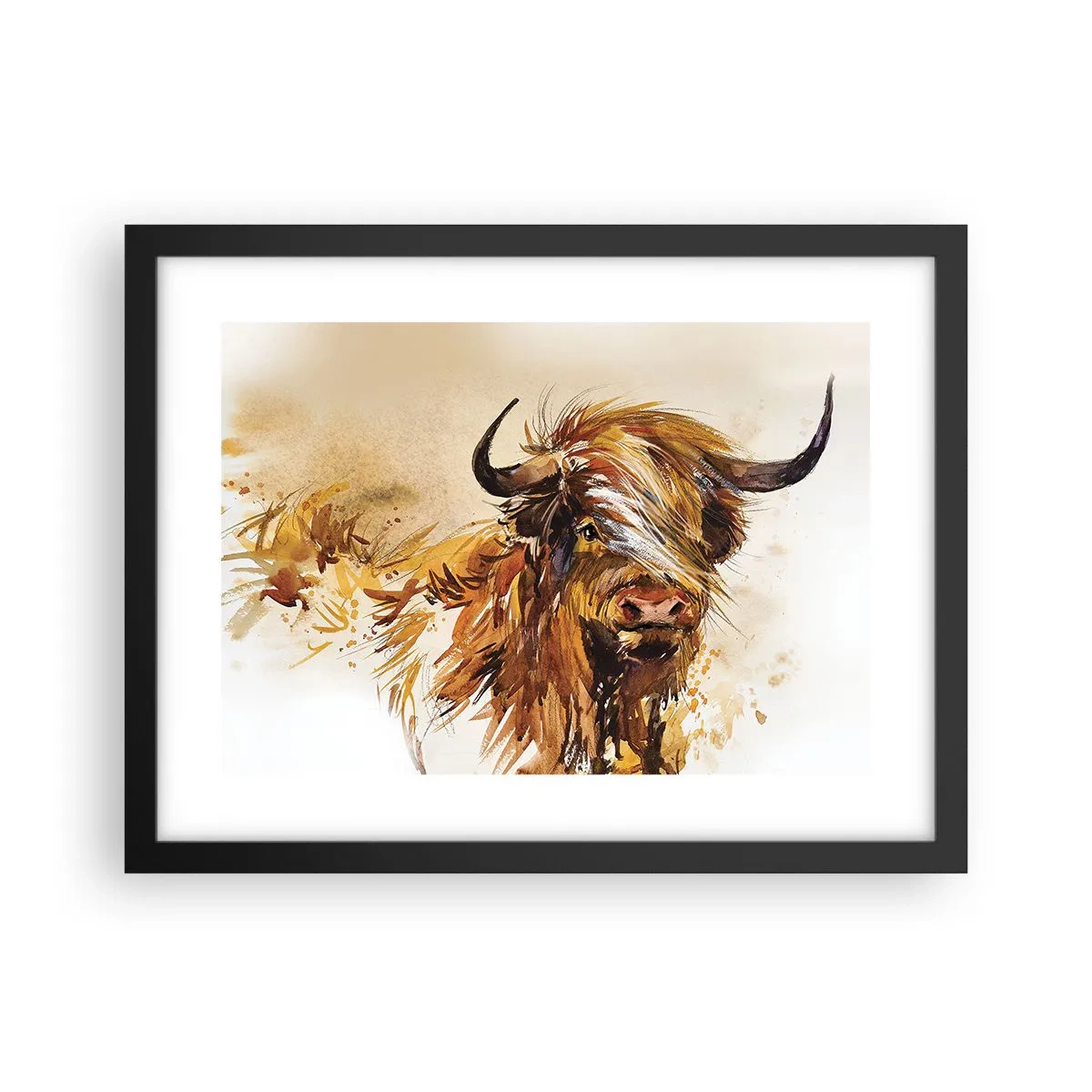 Pôster com moldura preta - Orgulho do caçador - 40x30 cm