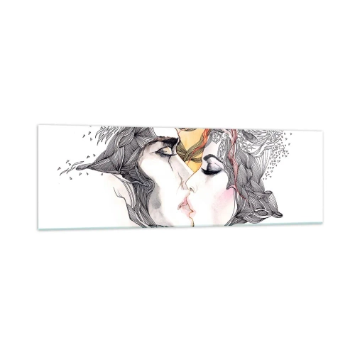 Quadro em vidro - O mundo não existe - 160x50 cm