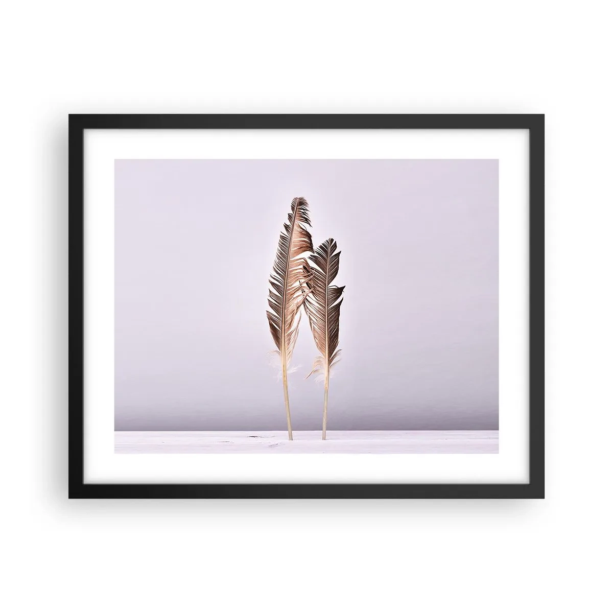 Pôster com moldura preta - Contra o nada - 50x40 cm