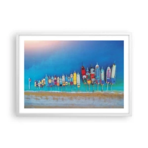 Pôster em moldura branca - Vista panorâmica - 70x50 cm