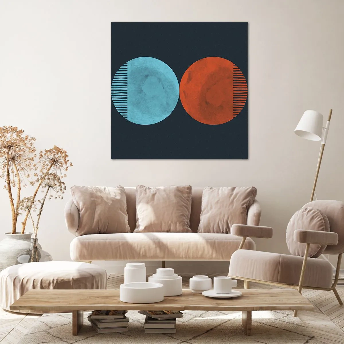 Quadro em tela - Apenas geometria? - 70x70 cm