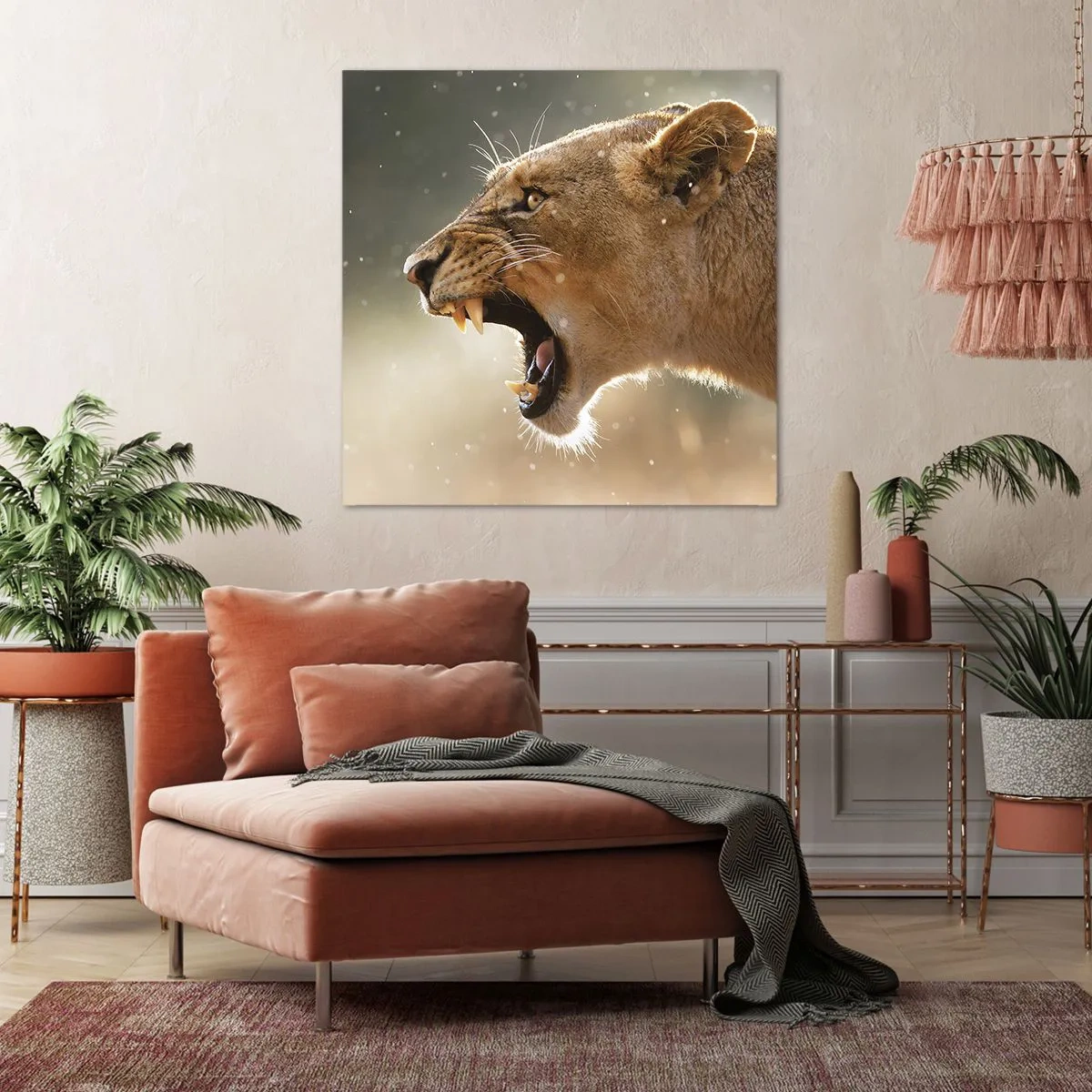 Quadro em tela - Tente não ouvir - 70x70 cm