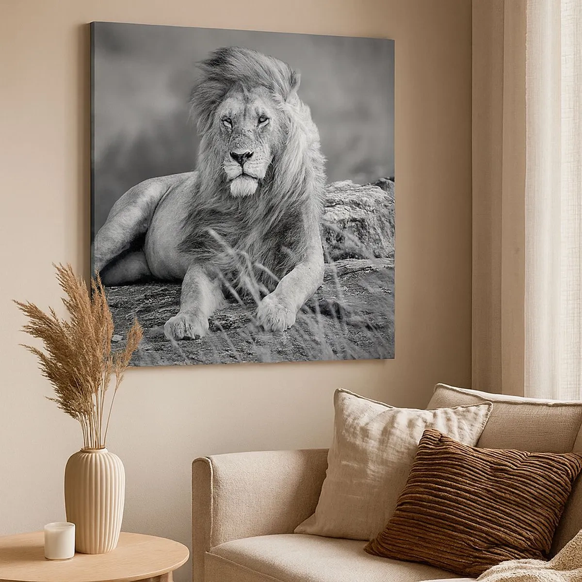 Quadro em tela - Sesta real - 30x30 cm