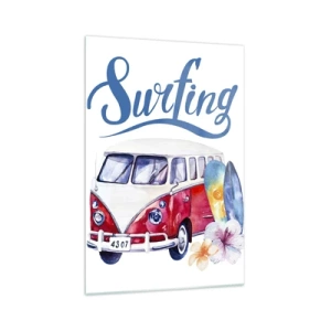 Quadro em vidro - Pepino - um clássico para um surfista - 70x100 cm