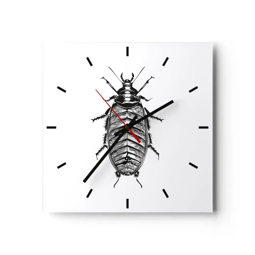 Relógio de parede - Relógio em vidro - Que exemplo! - 40x40 cm