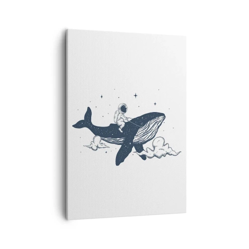 Quadro em tela - Aventura espacial - 50x70 cm