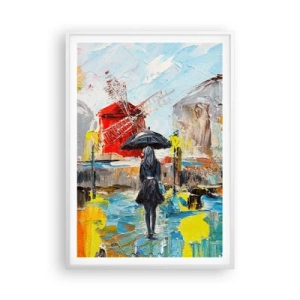 Pôster em moldura branca - Lendas parisienses - 70x100 cm