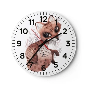 Relógio de parede - Relógio em vidro - Como não amar - 30x30 cm