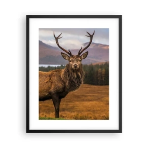 Pôster com moldura preta - A majestade da natureza - 40x50 cm