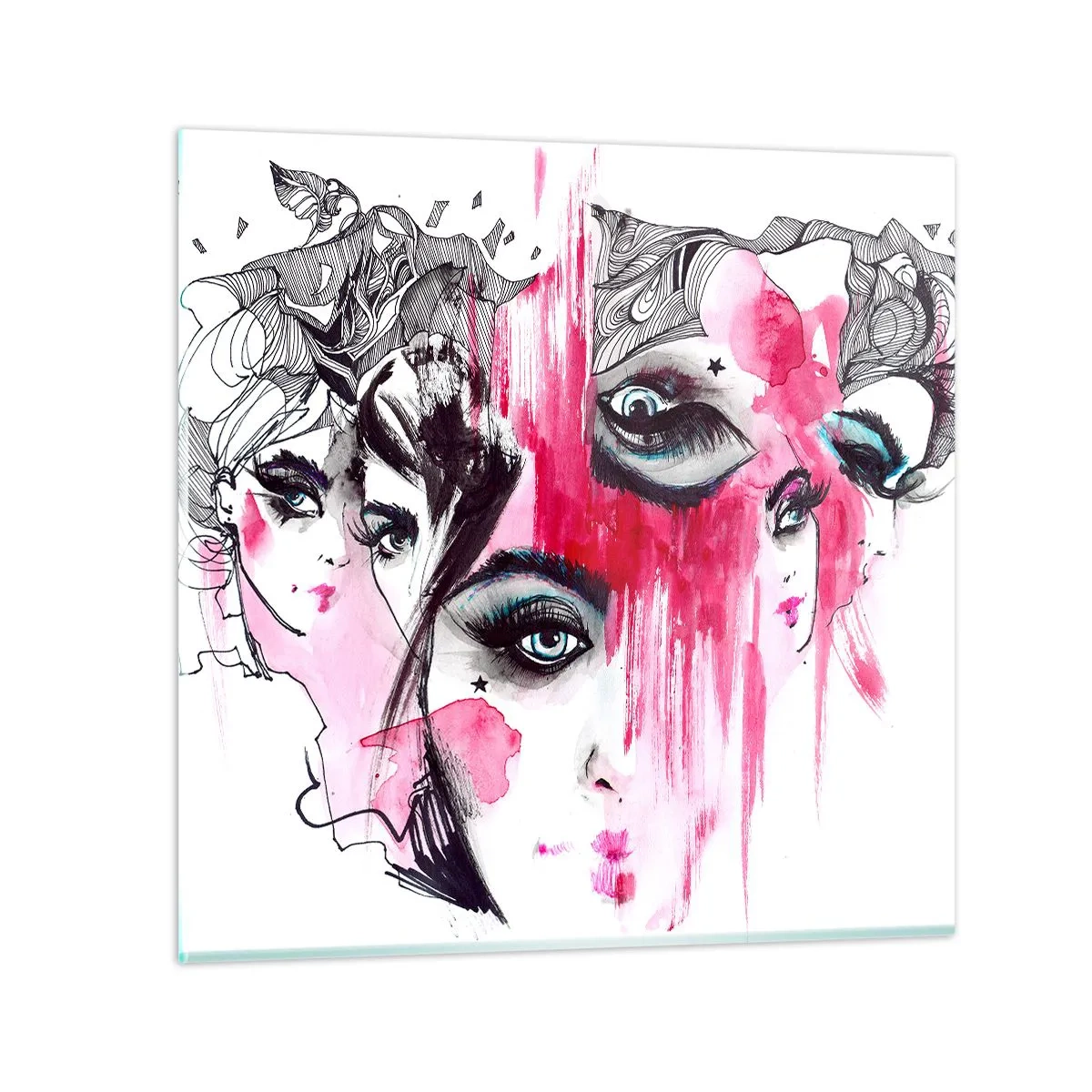 Quadro em vidro - , - 70x70 cm