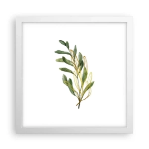 Pôster em moldura branca - Tudo que é bom - 30x30 cm