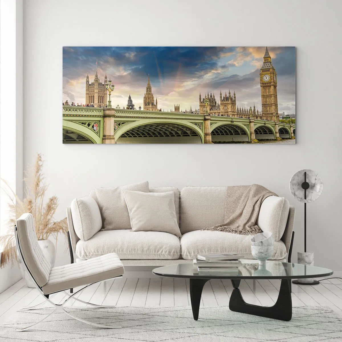 Quadro em vidro - O tempo parou no Império - 90x30 cm