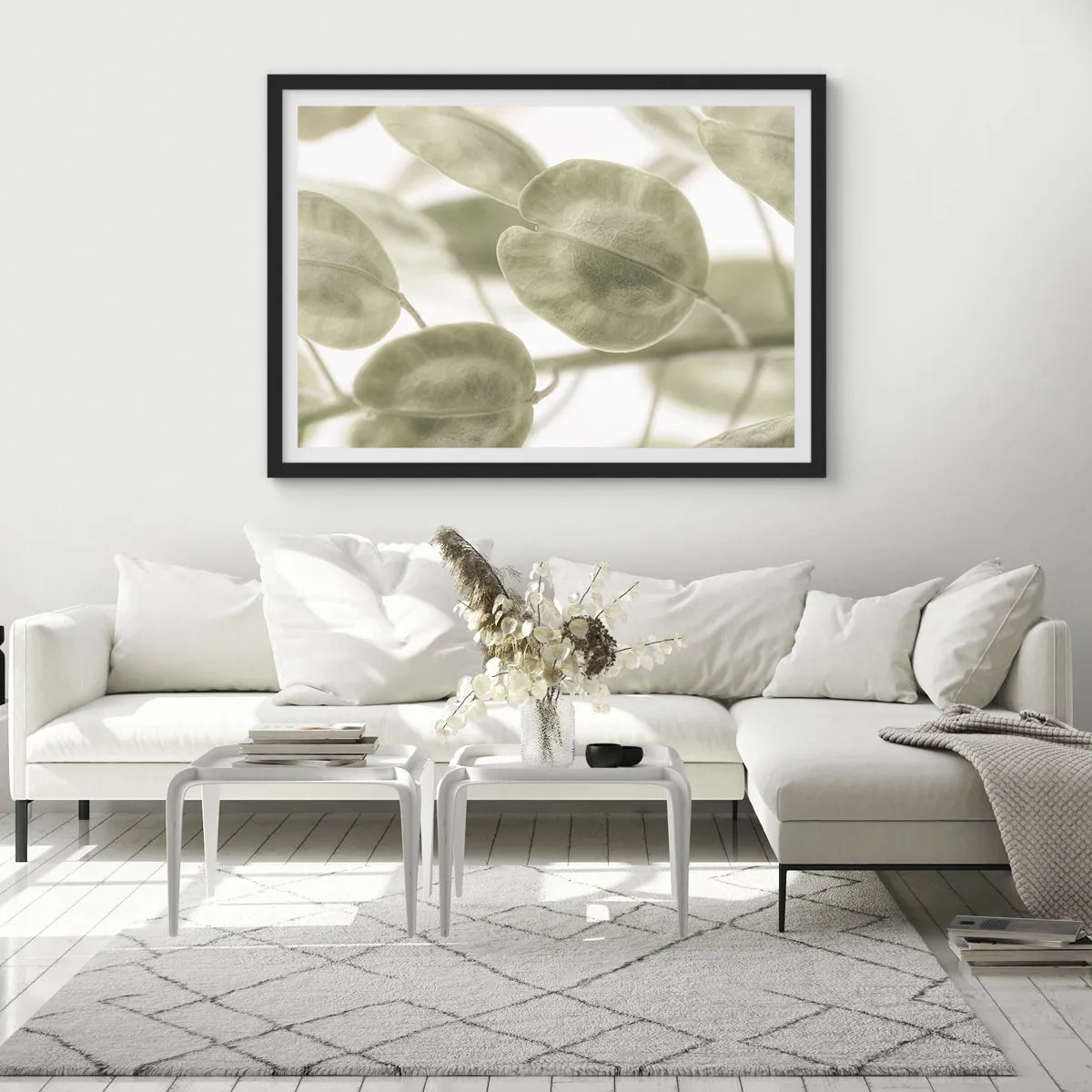 Pôster com moldura preta - No começo eram folhas... - 70x50 cm