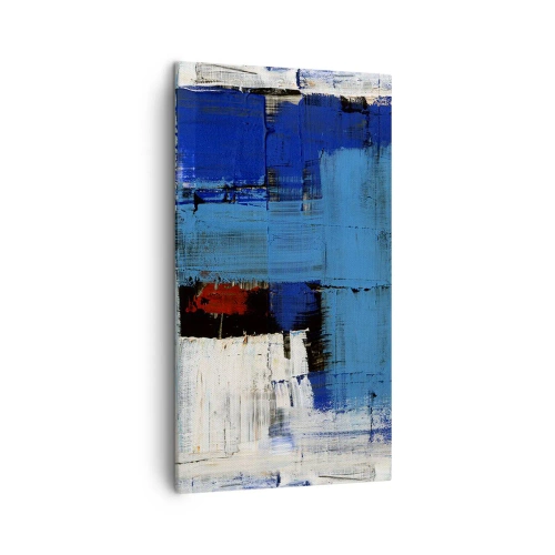 Quadro em tela - O segredo do azul - 45x80 cm