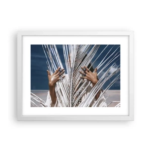 Pôster em moldura branca - A xamã - 40x30 cm