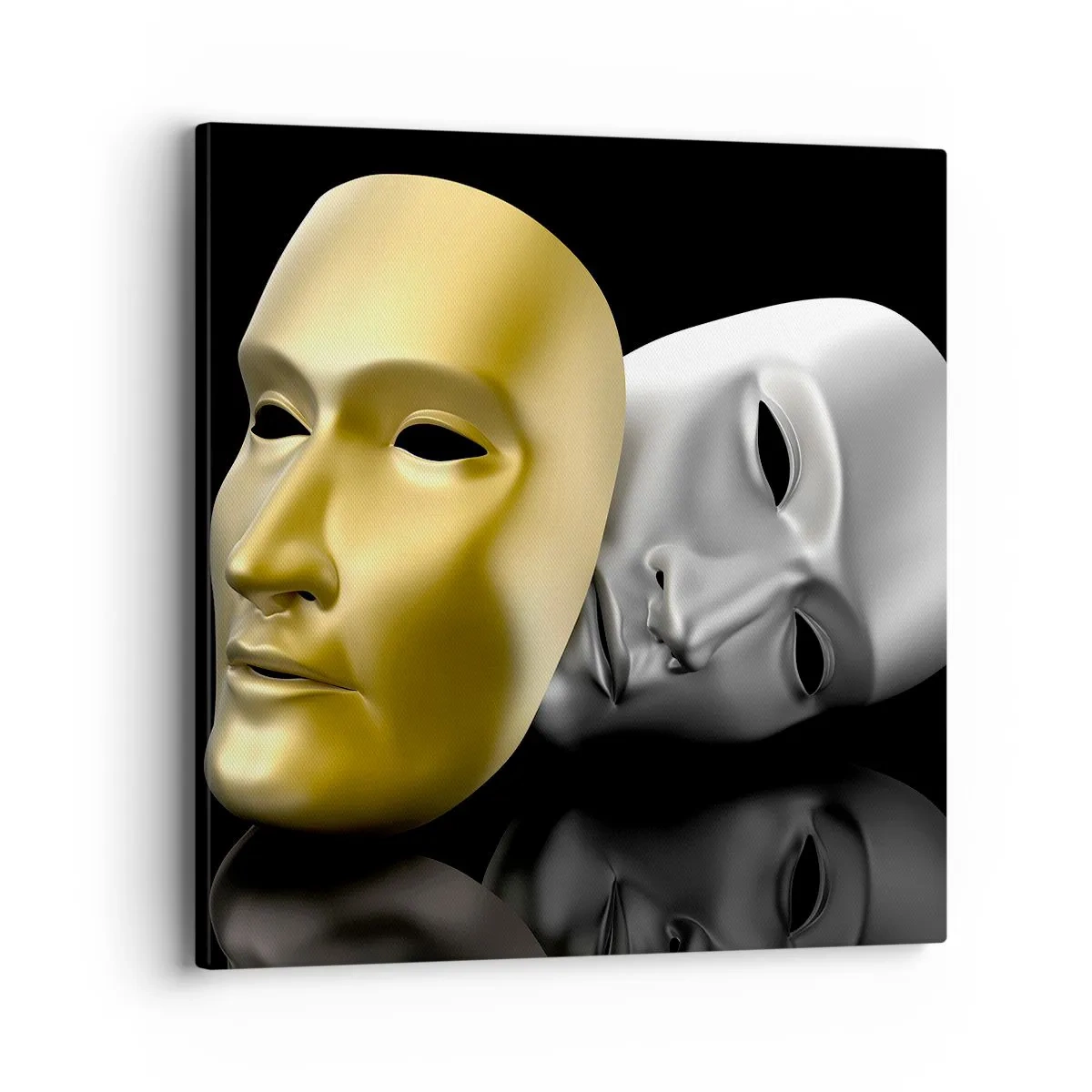 Quadro em tela - A vida é um teatro - 40x40 cm