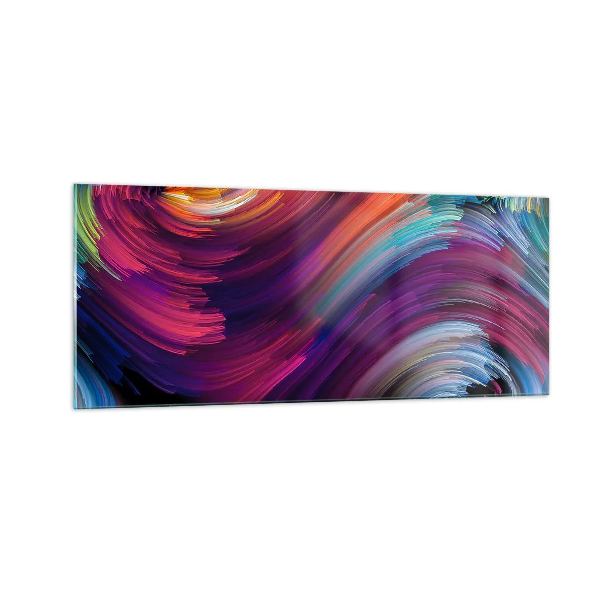 Quadro em vidro - O início de um novo mundo - 100x40 cm