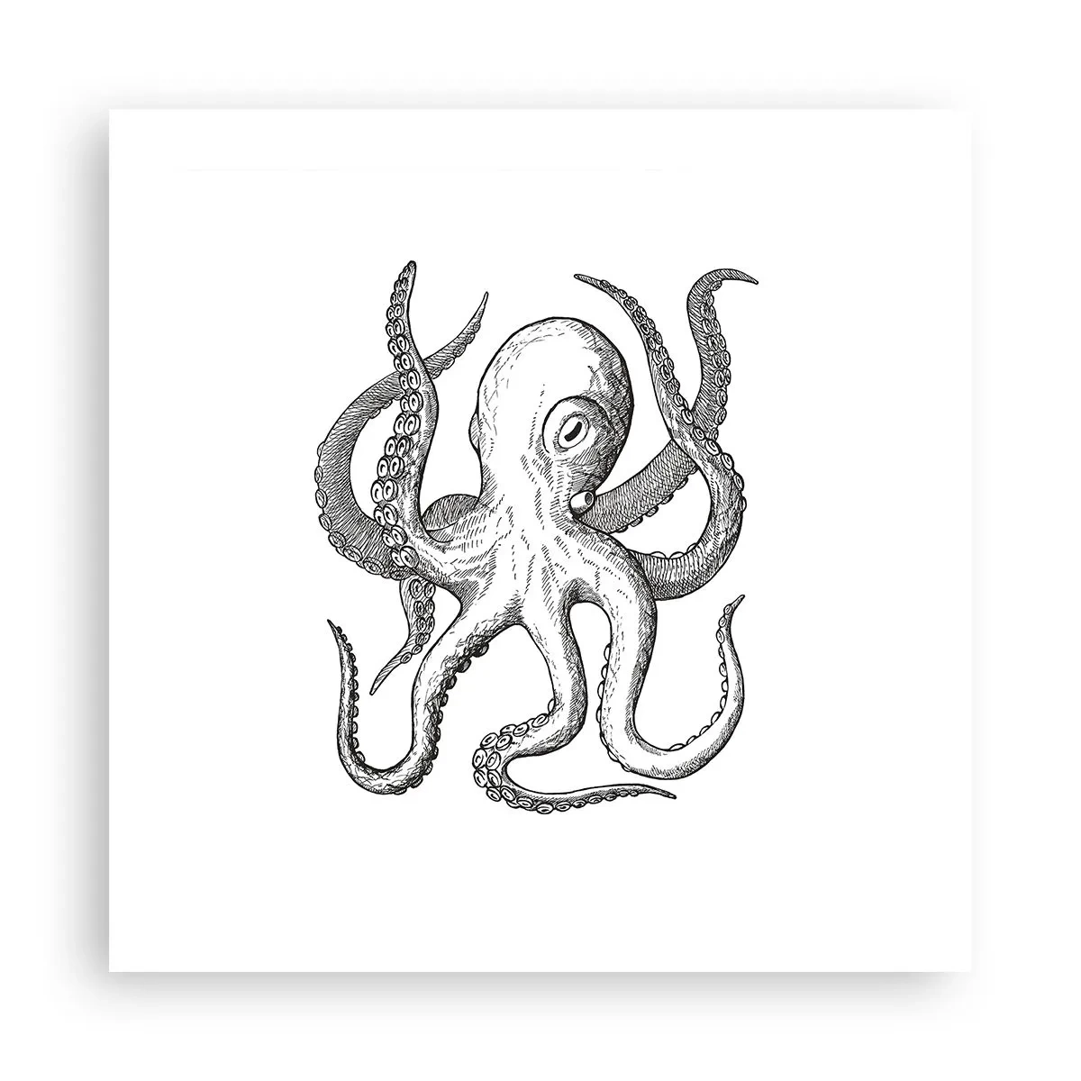 Pôster - Dançando com as ondas - 50x50 cm