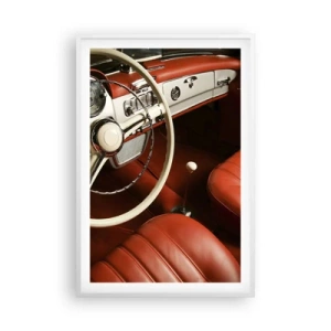 Pôster em moldura branca - Luxo vintage - 61x91 cm