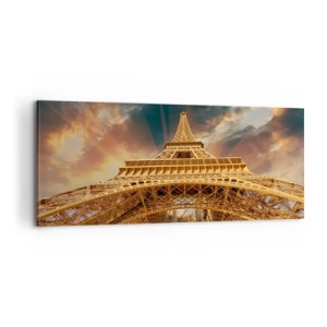 Quadro em tela - Como a humanidade chegou ao céu - 100x40 cm