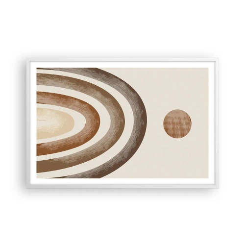 Pôster em moldura branca - Numa galáxia muito distante - 91x61 cm