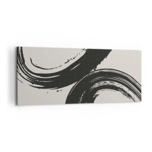 Quadro em tela - Varrer e circular - 100x40 cm