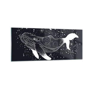 Quadro em vidro - No oceano do universo - 100x40 cm