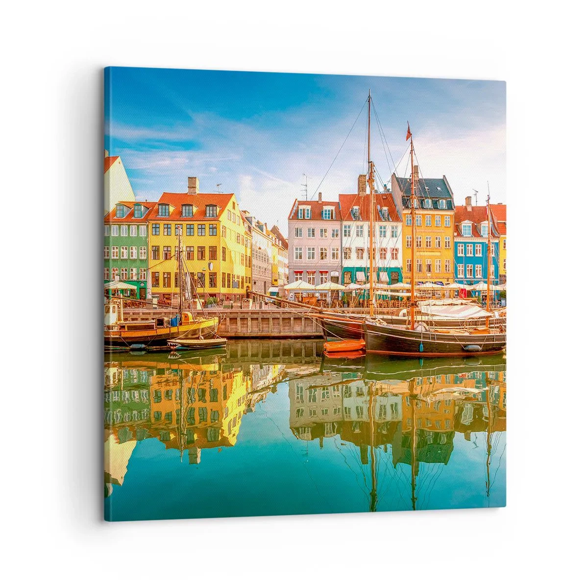 Quadro em tela - Sobre a água tão lisa como um espelho - 60x60 cm