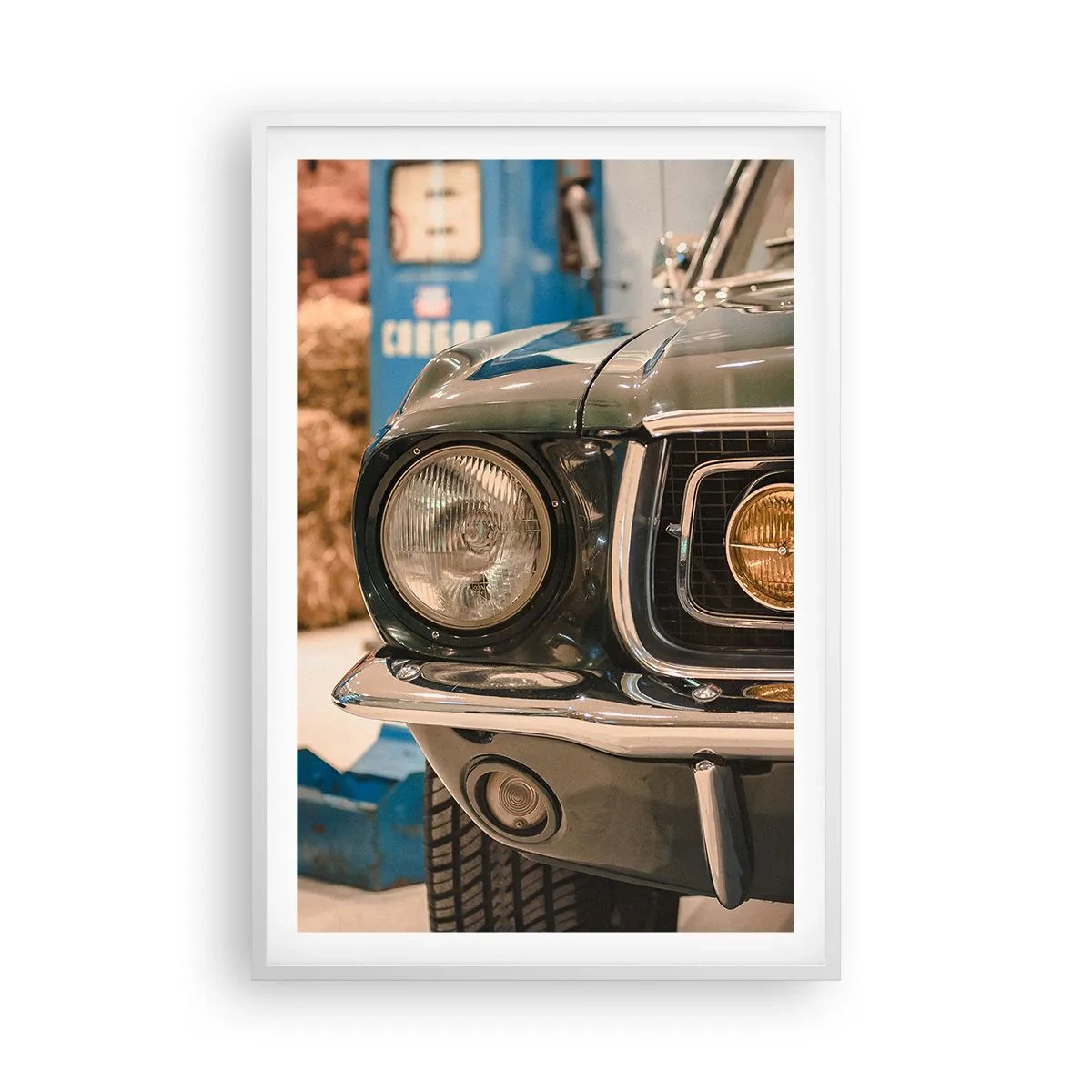 Pôster em moldura branca - Encontro com uma lenda - 61x91 cm