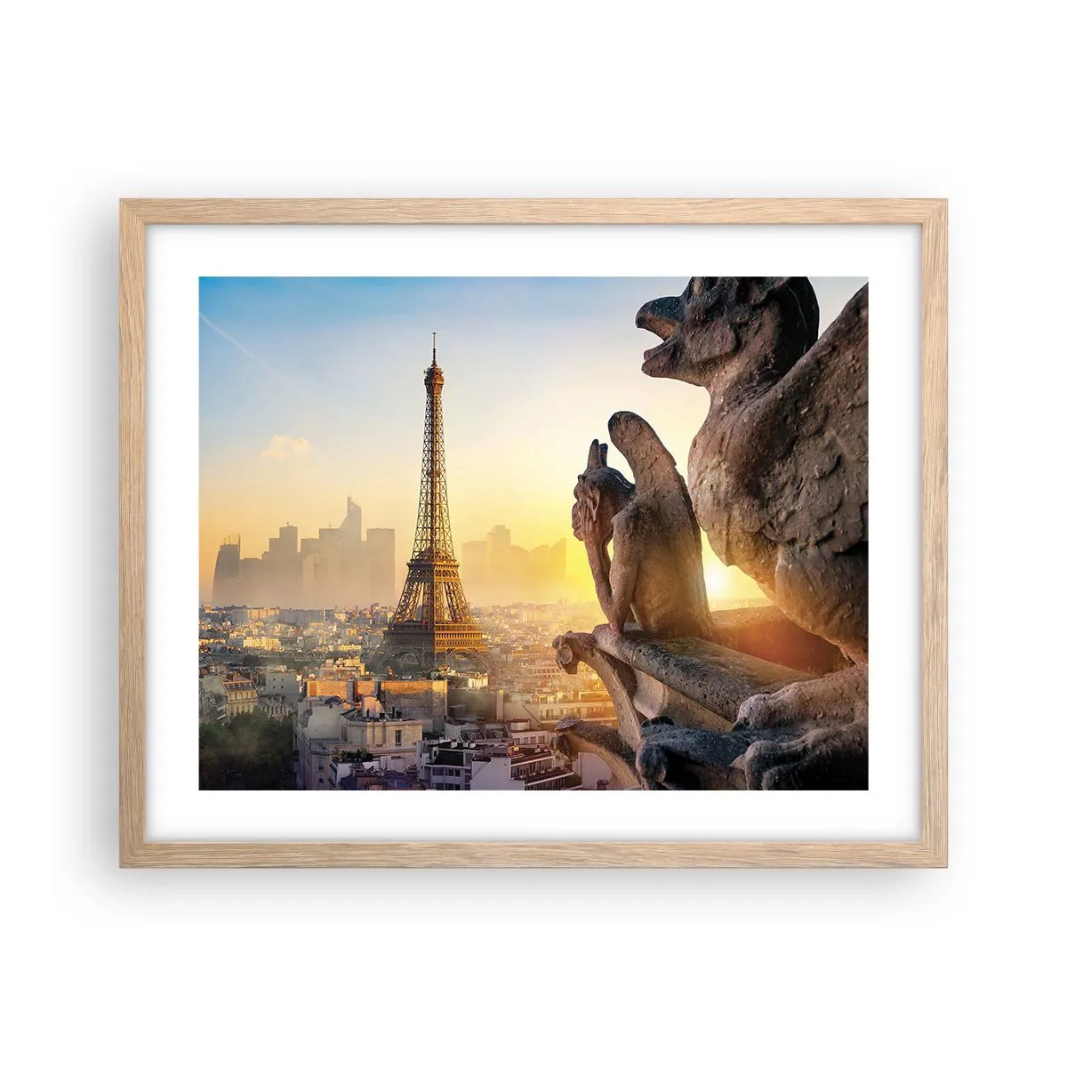 Pôster com moldura de carvalho claro - Muita coisa mudou... - 50x40 cm