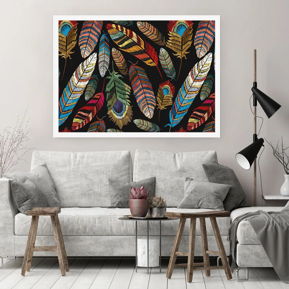 Pôster - O carnaval dos pássaros - 100x70 cm