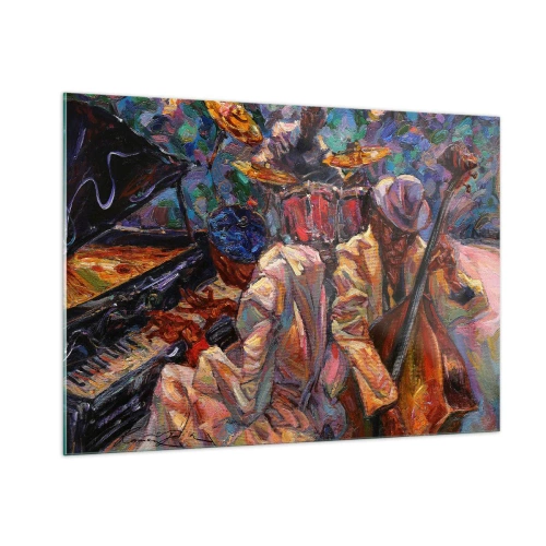 Quadro em vidro - Num só ritmo - 100x70 cm