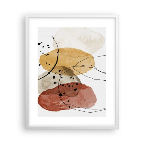Pôster em moldura branca - Como o ar leve e transparente - 40x50 cm