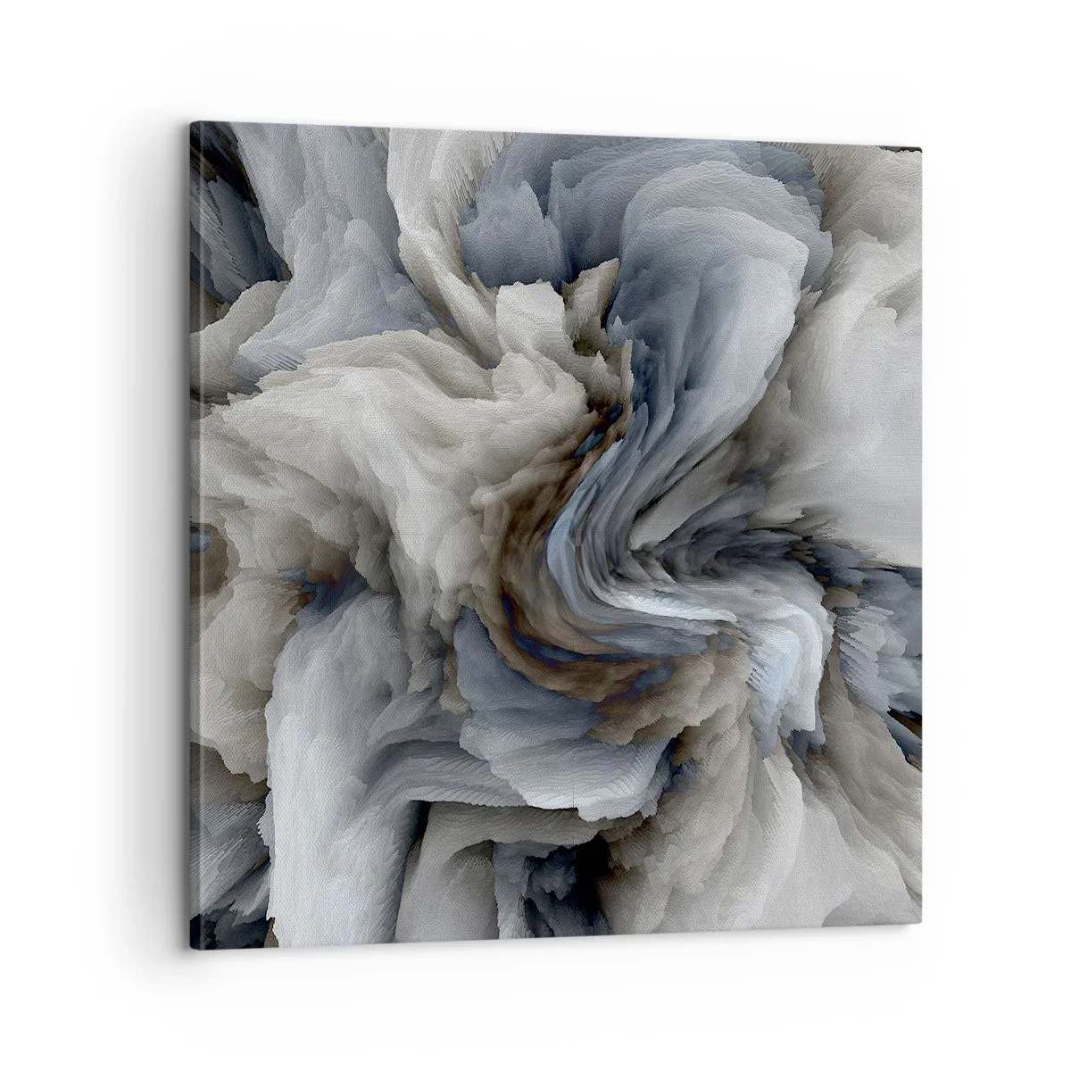 Quadro em tela - Pedra e flor - 60x60 cm