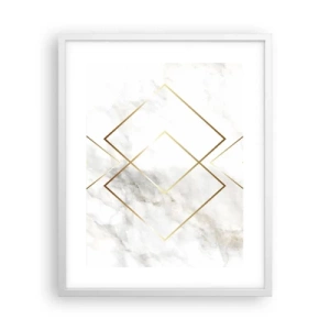 Pôster em moldura branca - Vista ao infinito - 40x50 cm