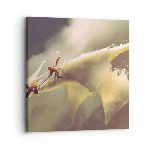 Quadro em tela - A resgatar o mundo - 30x30 cm