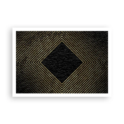 Pôster - Geometria em estilo glamoroso - 100x70 cm