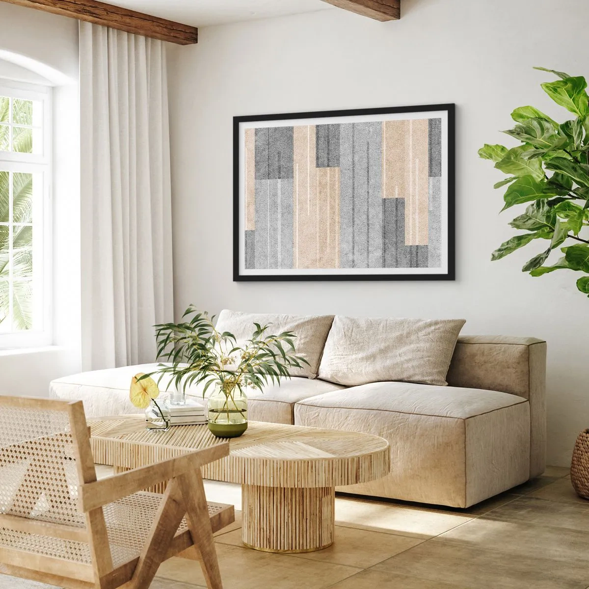 Pôster com moldura preta - Composição: mantenha vertical - 100x70 cm