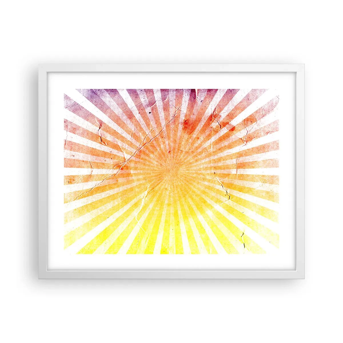 Pôster em moldura branca - Nasceres e entardeceres - 50x40 cm