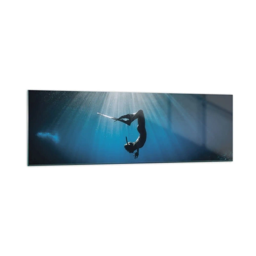 Quadro em vidro - Dança subaquática - 160x50 cm