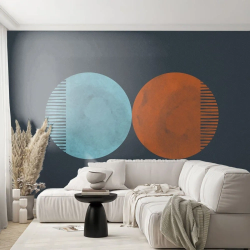 Papel de Parede Standard Eco - Apenas geometria? - Abstração, Pedaço, Distritos - 250x175 cm