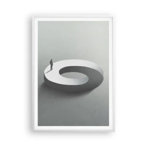 Pôster em moldura branca - Seja inteligente - 70x100 cm