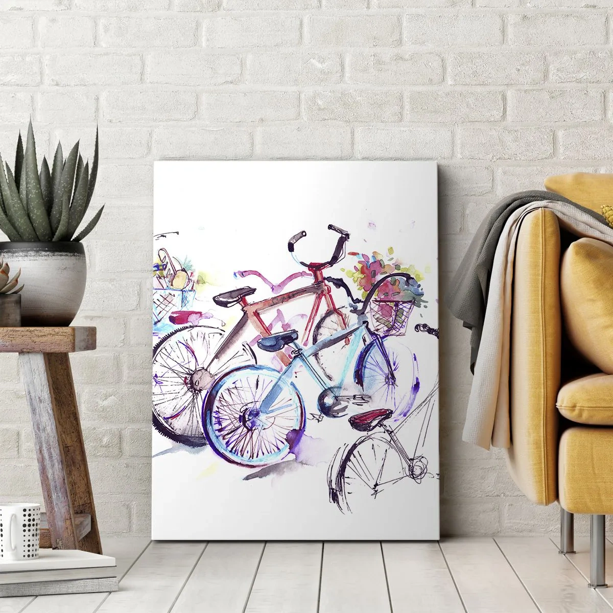 Quadro em tela - Reunião do Clube Antimoto  - 70x100 cm