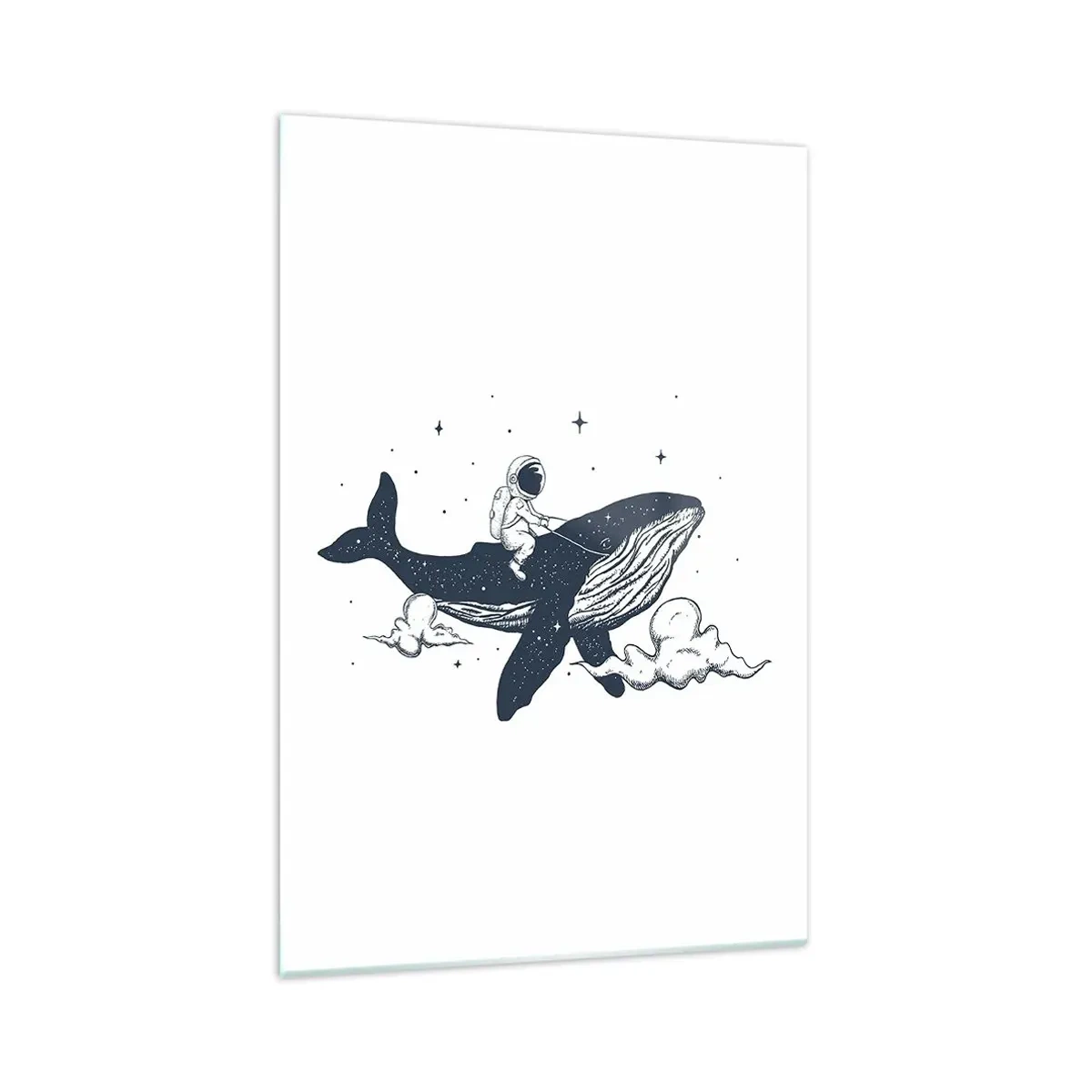 Quadro em vidro - Aventura espacial - 70x100 cm