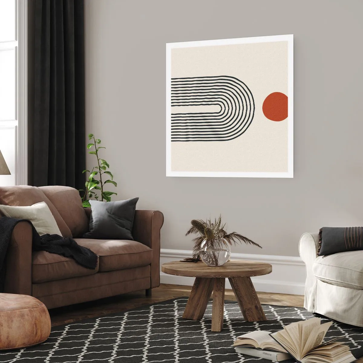 Pôster - Magnetismo de formas e cores - 40x40 cm