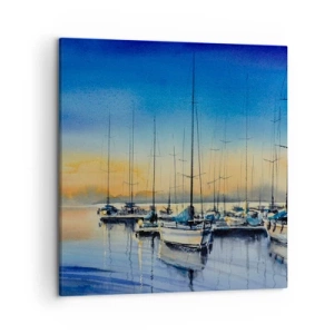 Quadro em tela - Fim de um bom dia - 50x50 cm