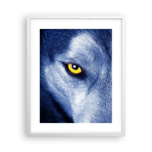 Pôster em moldura branca - Olhar hipnotizante - 40x50 cm